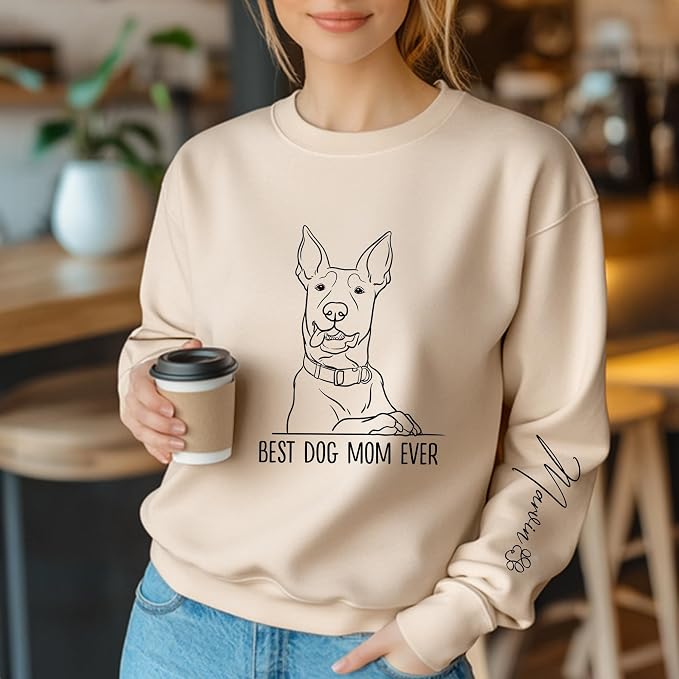 Custom Dog Mom Shirt Gifts for Women, Mother's Day Hoodie, Custom Shirt - Image 3