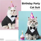 DENTRUN Cat Tuxedo Outfit, Sphynx Cat Costume Formal Suit - Image 5