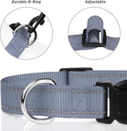 TagME Reflective Nylon Dog Collars, Adjustable Classic Pet Collar - Image 3