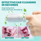 Wider Ear Cleaner Finger Wipes 60 Counts, Dog Ear Cleaner, Grooming Kit Care - Image 4