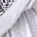 Toddler Baby Girls Summer Clothes Outfits Ruffled Sleeve Dinosaur Shirt Leopard - Image 5