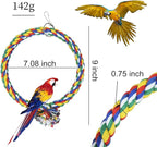 WishLotus Bird Swing, Cotton Rope Swing - Image 2
