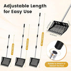 Chicken Poop Scooper and Rake, 2-in-1 Metal Sand Sifting Shovel - Image 3