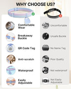Cat Collar with QR Code Name Tag, Breakaway Kitten Collar - Image 7