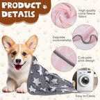 Chumia 40 Pcs Blankets Soft Fluffy Fleece Washable Pet Dog Sleep mat Paw Print - Image 3