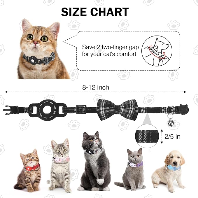 Airtag Cat Collar Breakaway, Cat Collar - Image 3