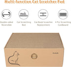 AUSCAT Cat Cardboard Scratcher, 14.8" L x 10.8" W x 5.2" H. - Image 2
