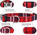Faleela Soft &Comfy Christmas Bowtie Dog Collar, Detachable and Adjustable Bow - Image 2