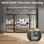 Cumbor 2 Pack 29.7"-51.5" Extra Wide Baby Gate - Image 3