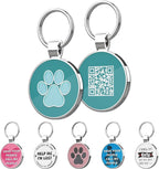 MYLUCKYTAG QR Code Pet ID | Personalized Dog & Cat Collar Tag | Online Profile by MYLUCKYTAG