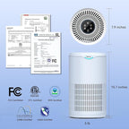 Air Purifiers for Home Large Room Up to 1680 Ft², Tailulu H13 HEPA Air Filter - Image 8