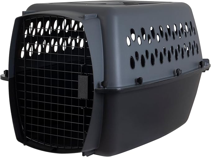 Petmate Pet Porter Dog Kennel 26", Dark Gray & Black, by Petmate