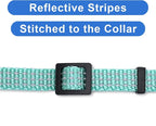 Pawtitas Reflective Teal Cat Collar - Image 4