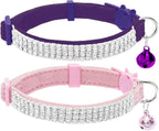 EXPAWLORER Soft Velvet Safe Cat Collars by EXPAWLORER