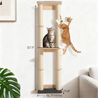 Veehoo Cat Wall Shelves, Cats Wall Scratcher Furniture - Image 7