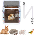 Guinea Pig Carrier with Water Feeder, Small Animal Hamster Carry Pouch with by Unknown