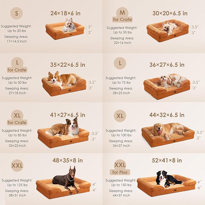 EHEYCIGA Orthopedic Dog Beds for Extra Large Dogs, Waterproof Memory Foam XXL - Image 2
