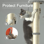 PEEKAB 32" Tall Cat Scratching Post Sisal Scratch Posts - Image 2