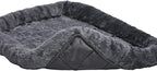 MidWest Homes for Pets QuietTime Dog Bed – Gray Faux Fur Bolster, Ultra-Soft - Image 4
