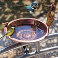 DREAMSOUL 13" Dia Deck Mounted Bird Bath by DREAMSOUL
