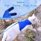 Cat Harness and Leash for Walking Escape Proof Breathable Mesh Fabric, Solid - Image 4