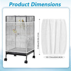 Large Bird Cage Net, Universal Adjustable Bird Cage Covers Mesh Polyester Birds - Image 2