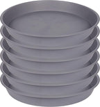 2 Pack of 10 inch Plant Saucer Gray, Heavy Duty Plastic Plant Saucer 10 inch - Image 8