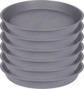 6 Pack of 7 inch Plant Saucer, Heavy Duty Plastic Plant Water Tray 7 inch Round by Bleuhome