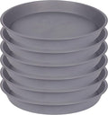 6 Pack of 7 8 inch Plant Saucer, Heavy Duty Plastic Plant Water Tray 8 inch by Bleuhome