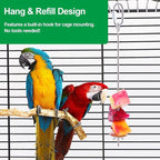 2 Pcs Bird Cage Food Holder Stainless Steel Parrot Fruit & Vegetable Skewer - Image 4