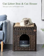 Cat Litter Box Enclosure Furniture, Hidden Litter Box - Image 2