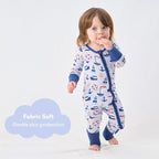 pureborn Baby Infant Boys Girls Sleeper Snug Fit Viscose from Bamboo Pajamas - Image 3