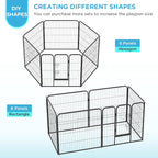 BestPet | Dog Playpen | 32 Inch, 6 Panels | Heavy Duty Metal Pet Exercise Pen | - Image 3