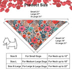 PTDECOR Flower Dog Bandana, Triangle Pet Bandanas - Image 4
