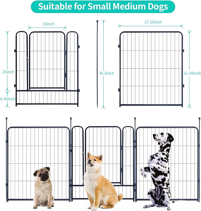 Dog Playpen Portable Outdoor Dog Fence, Dog Playpen - Image 3