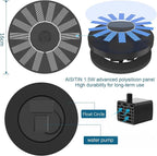 AISITIN Solar Bird Bath Fountain Pump, Solar Fountain Pump - Image 6