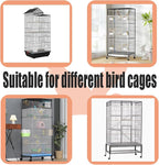 Bird Cage Seed Catcher, Large Birdcage Net Cover, Bird Cage Accessories - Image 6