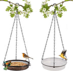 2-in-1 Set Hanging Bird Feeder and Bath by HRAYLTOP
