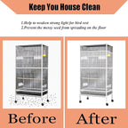 Bird Cage Seed Catcher, Large Birdcage Net Cover, Bird Cage Accessories - Image 5