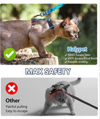 Halypet Cat Harness and Leash Set, Escape Proof Cat Harness, Comfortable Soft - Image 4