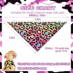 PAWCHIE Dog Bandanas Small Reversible Styles Pet Triangle Scarf Bibs - Image 6