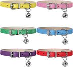 Weewooday 6 Pieces Leather Cat Collar by Weewooday