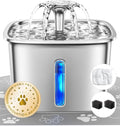 Veken Innovation Award Winner Stainless Steel Cat Water Fountain, 95oz/2.8L by Veken