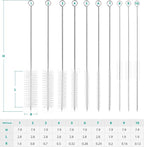 CiaraQ Bottle Cleaning Brushes, 8 Inch Nylon Tube Brush Set, Cleaner - Image 3
