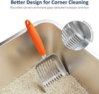WePet Cat Litter Scoop, Aluminum Alloy Sifter, Kitty Metal Scooper, Deep Shovel - Image 5