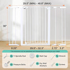 COMOMY 36" Extra Tall Baby Gate - Image 5