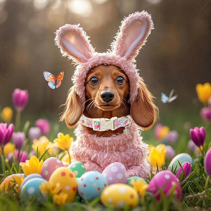 Easter Dog Collar for Medium Dogs - Image 2