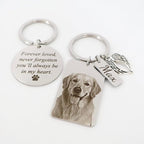 Custom Pet Portrait Keychain – Personalized Photo Engraved Keychain - Image 3