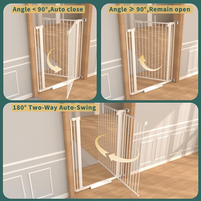 40.55" Tall, 61.61-69.48 Inch Wide, 1.37" Ultra Narrow Spacing Dog Pet Baby - Image 9