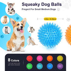 VITEVER 8 Colors 2.5” Squeaky Dog Toy Balls - Image 3